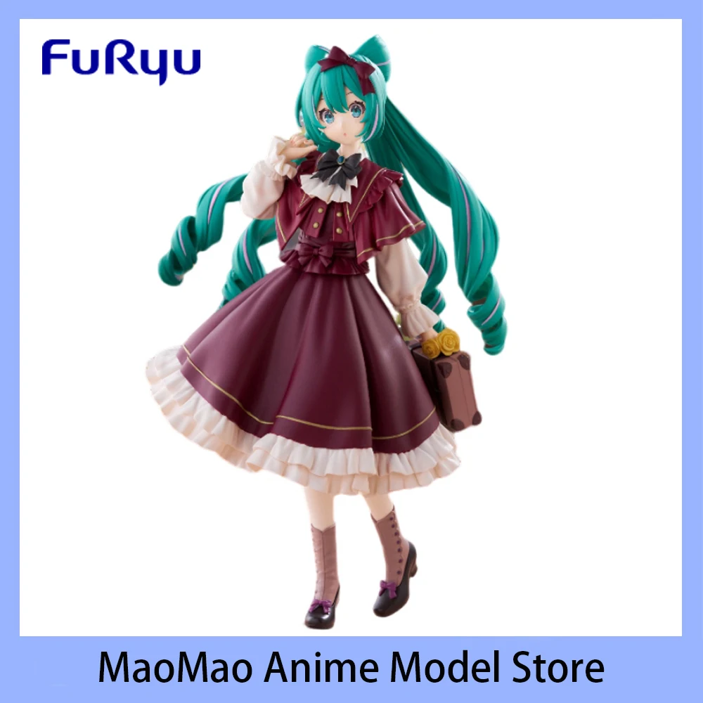 

Оригинальная FuRyu Trio-Try-iT Hatsune Miku (классическая ретро) подлинная кукла Kawaii, экшн-модель аниме, игрушки, коллекционный подарок на день рождения