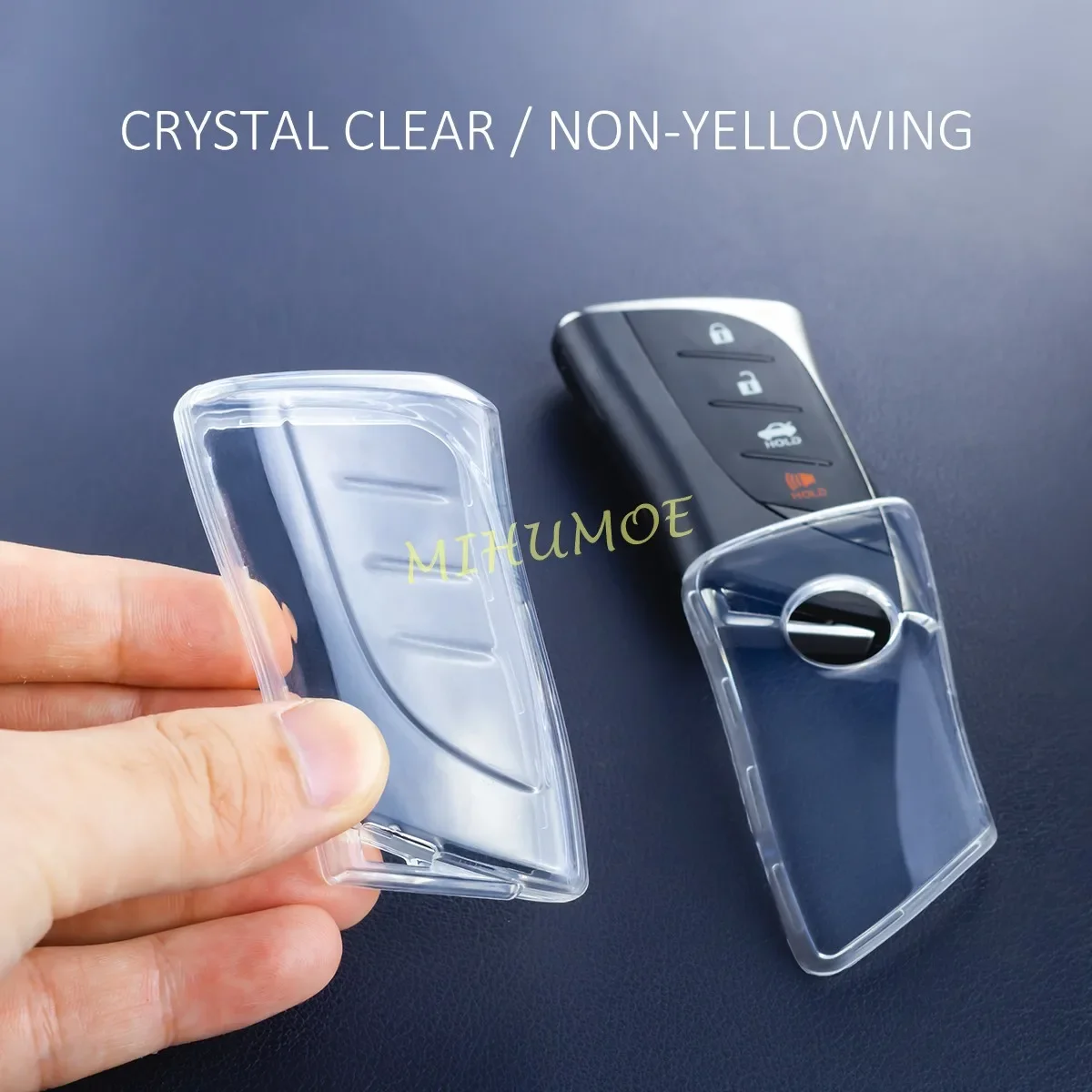 Transparent Clear Car Key Fob Cover Case Holder For Lexus LBX NX RX RZ GX UX ES LC LX LS 200 250 300 300h 350 350h 450h 500h