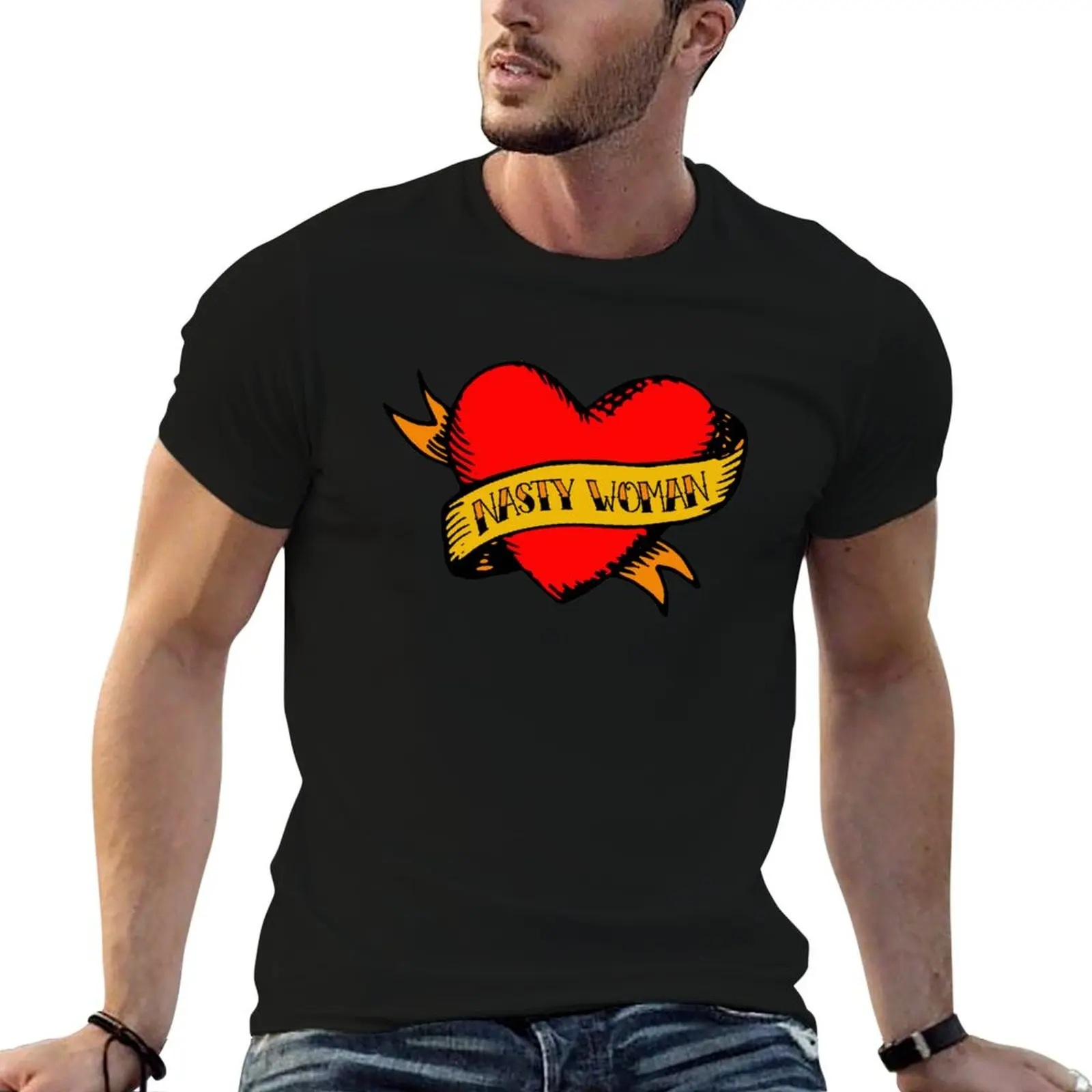 Camiseta con estampado de Hillary Clinton Nasty Woman, camisetas de anime, camisetas oversize g man para hombre