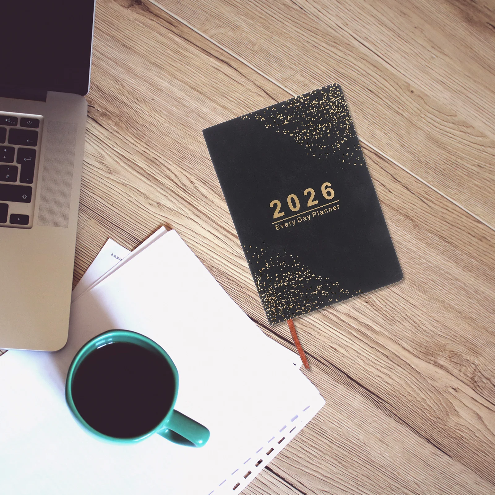 

2026 Calendar Journal A5 Daily Planner for Men Women Thick Paper Anti-Bleed Monthly Weekly Layout Professional Appointment Book