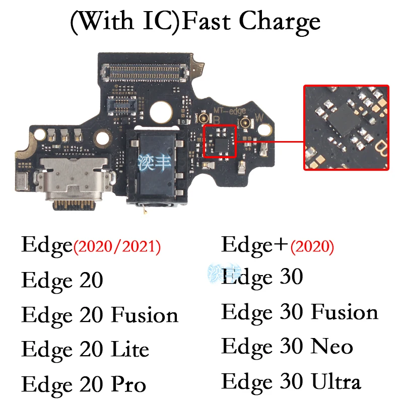 Usb Dock Charger Connector for Motorola Moto Edge + 20 30 Pro Neo Ultra Fusion Plus Lite 2020 2021 Charging Board Flex Ports