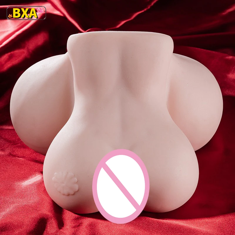 Latest! Oversized Realistic Breasts Male Masturbator Sex Doll 2 Holes Pussy Anal Pellet Channel Adult Male Masturbation Toy 18+