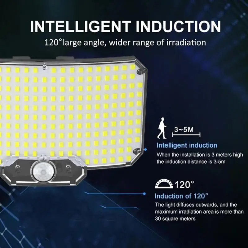 Solar Garage Lights Waterproof Solar Outdoor Lights Outdoor Waterproof Solar Deck Lights Bright LED Light With Remote Control