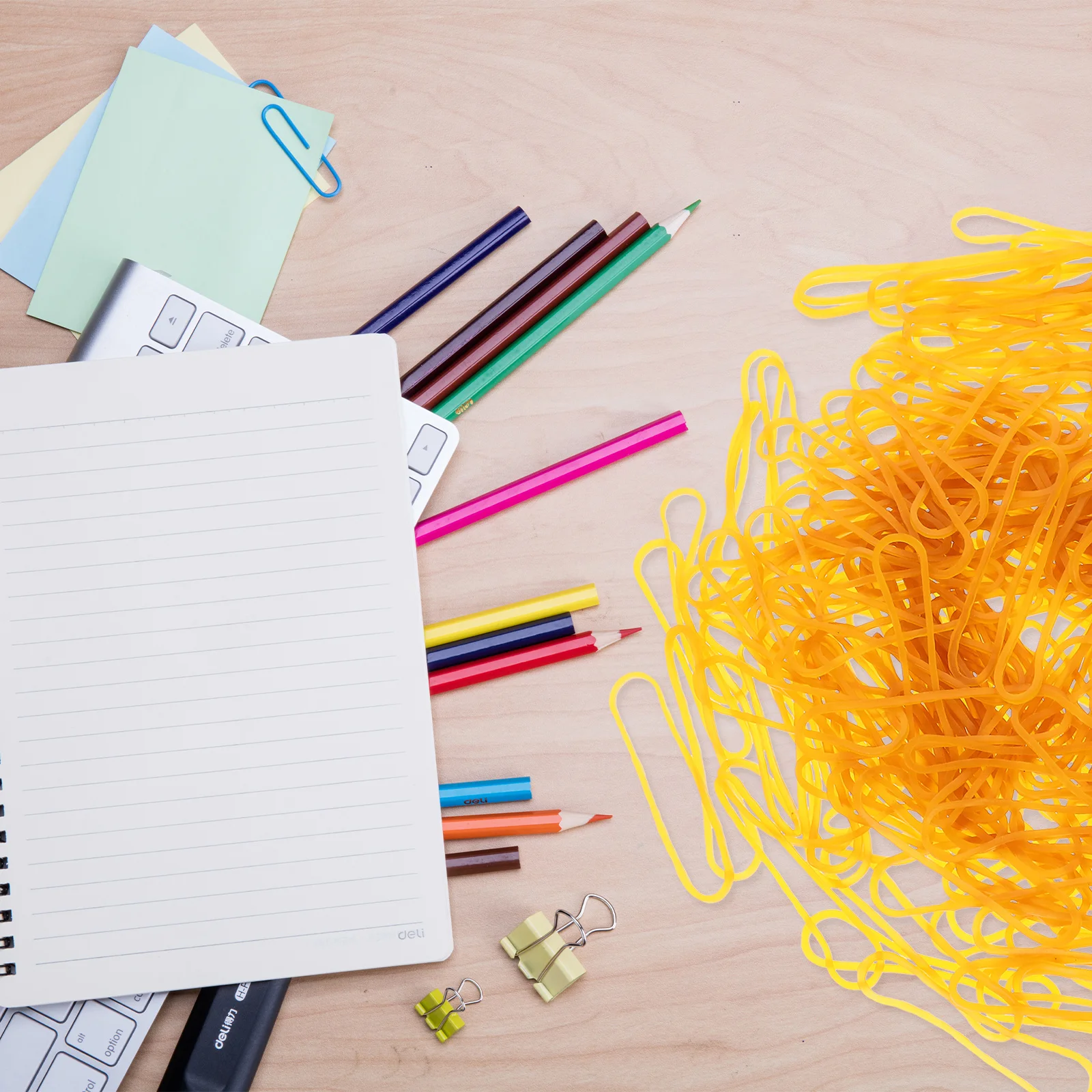 أربطة مطاطية متعددة الوظائف حلقات مرنة طبيعية قوية سميكة لمكتب المنزل بالون جارلاند تنظيم الأربطة المطاطية #2