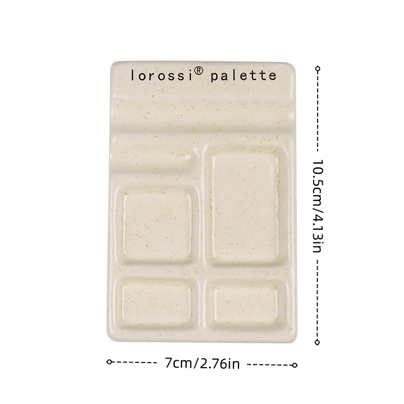 Multifunktionale Farbpalette Keramik-Malpalette Nagellack-Farbpalette Stiftablage Kompakte Keramikplatte – Detail 10