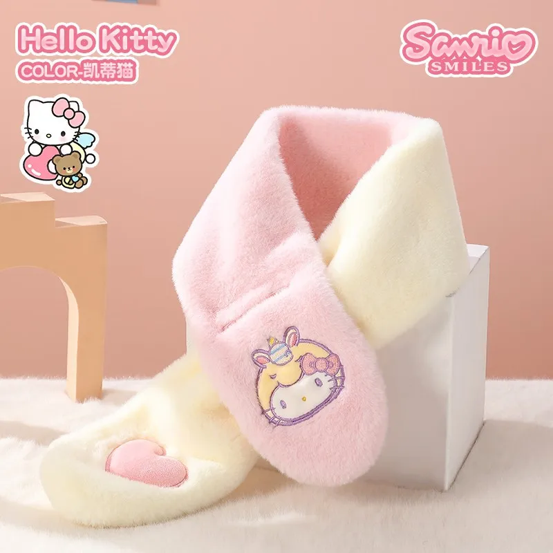 

Cute Melody Sanrio Children Scarf Soft Plush Neck Wrap for Toddler Boys Girls Winter Beautiful Gifts for Children