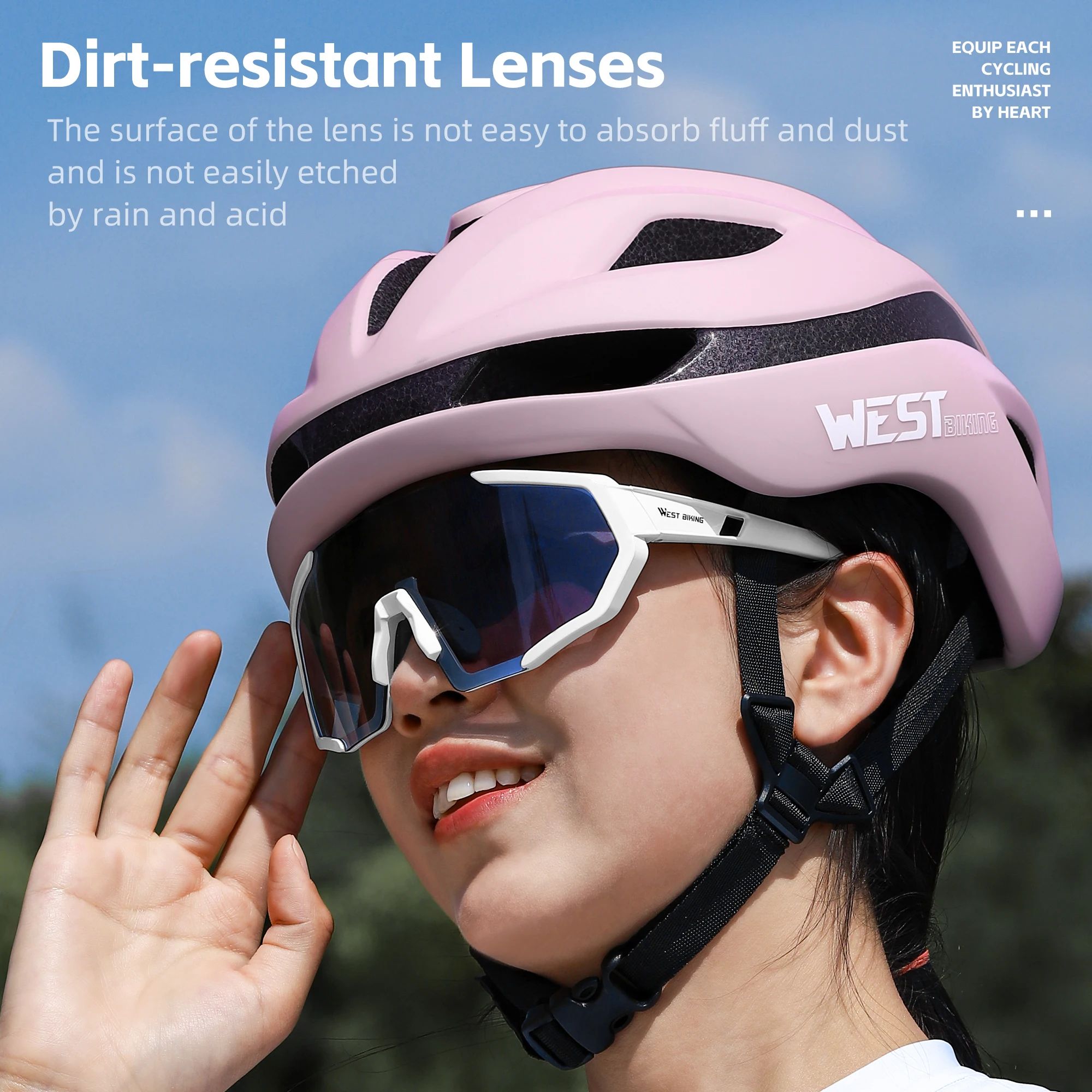 WEST BIKING-Lunettes de soleil de cyclisme photochromiques pour hommes et femmes, lunettes de vélo de protection UV400, lunettes de sport, lunettes de vélo de route de montagne