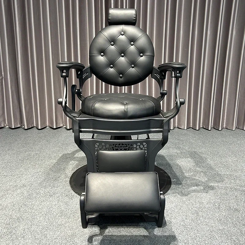 Salon Furniture Retro Men's Barber Shop Hydraulic Stylist Barber Chair Hairdressing Barber Chair