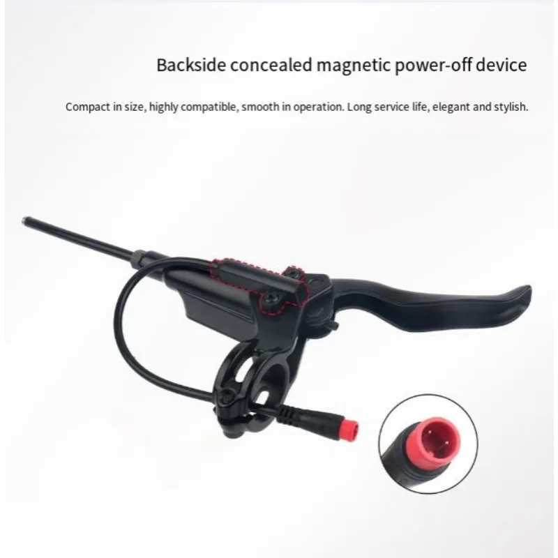 

Four-piston hydraulic power-off oil disc, electric scooter/electric vehicle brake system, optional left and right