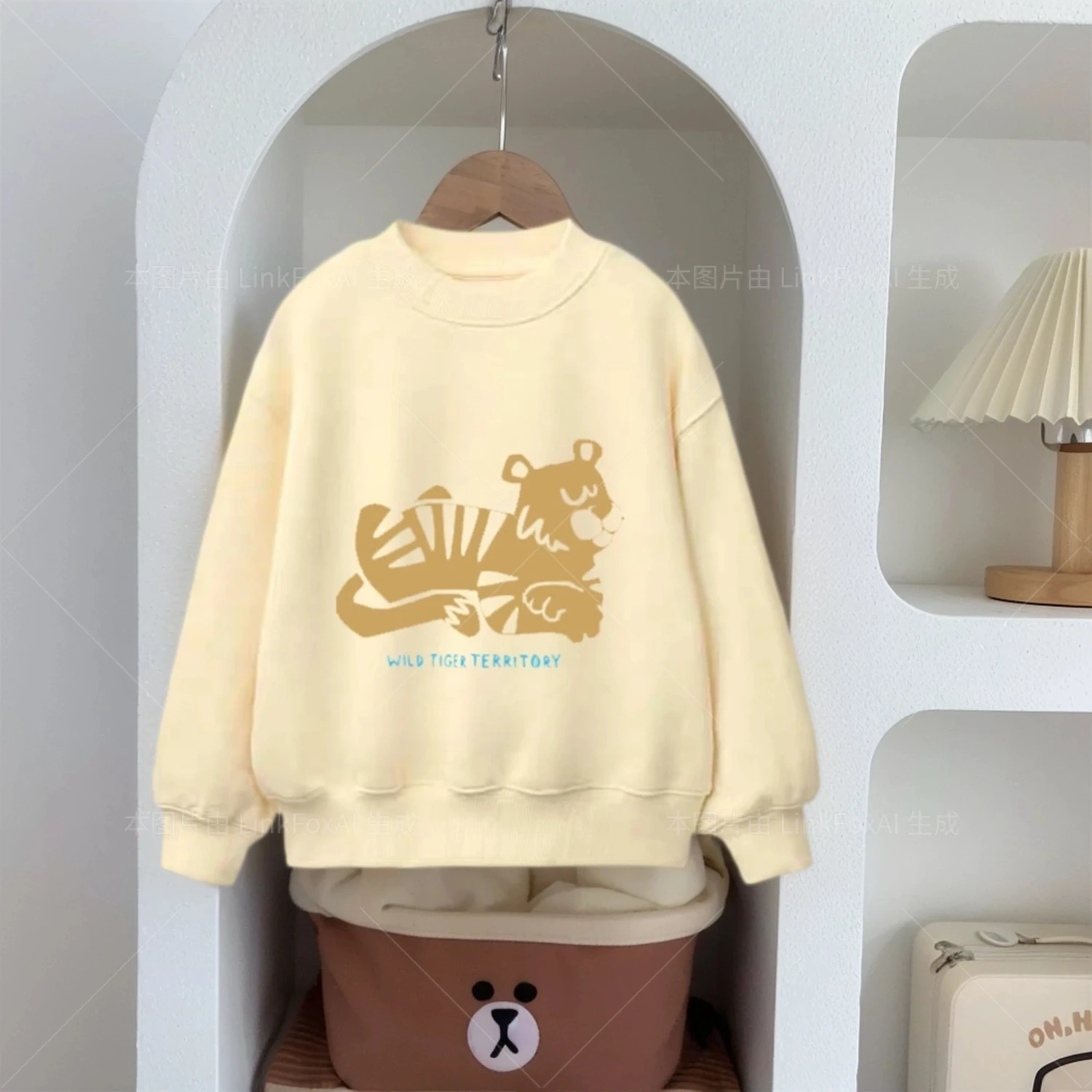 بلوزات لطيف 2025 الخريف الاطفال الملابس الكرتون أغطية رأس مطبوعة بلون كل مباراة القمم 0-6 سنوات الطفل طويلة الأكمام #5