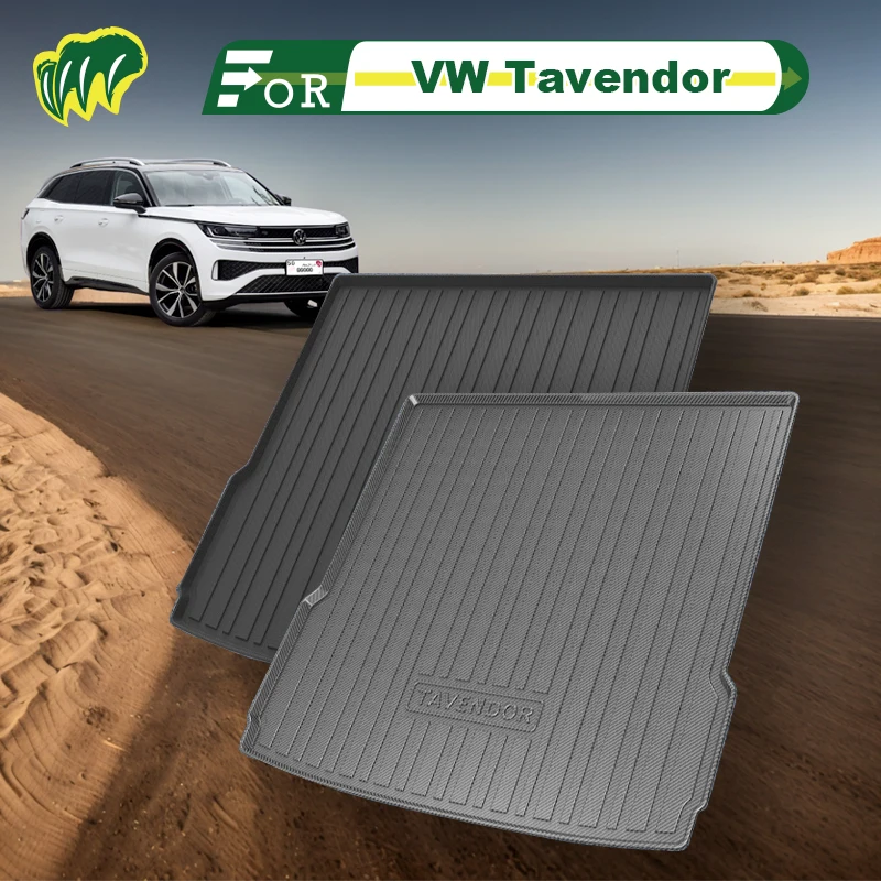 

For VW Tavendor 2023 Custom Fit Car Trunk Mat All Season Cargo Mat 3D Shaped Laser Measured Trunk Liners