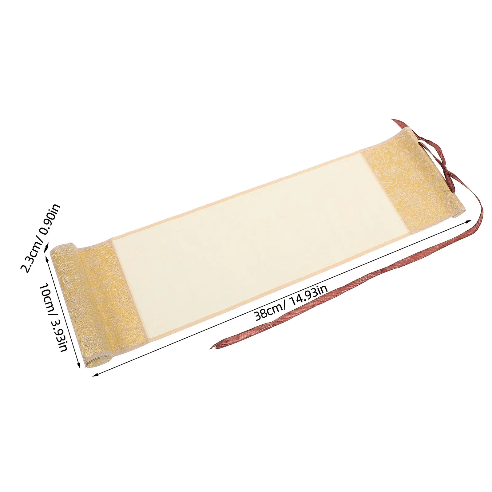 Small Blank Scroll Retro Elegance Mounted Wall Hanging for Chinese Calligraphy Painting DIY Art Asian Decor Scroll Paper