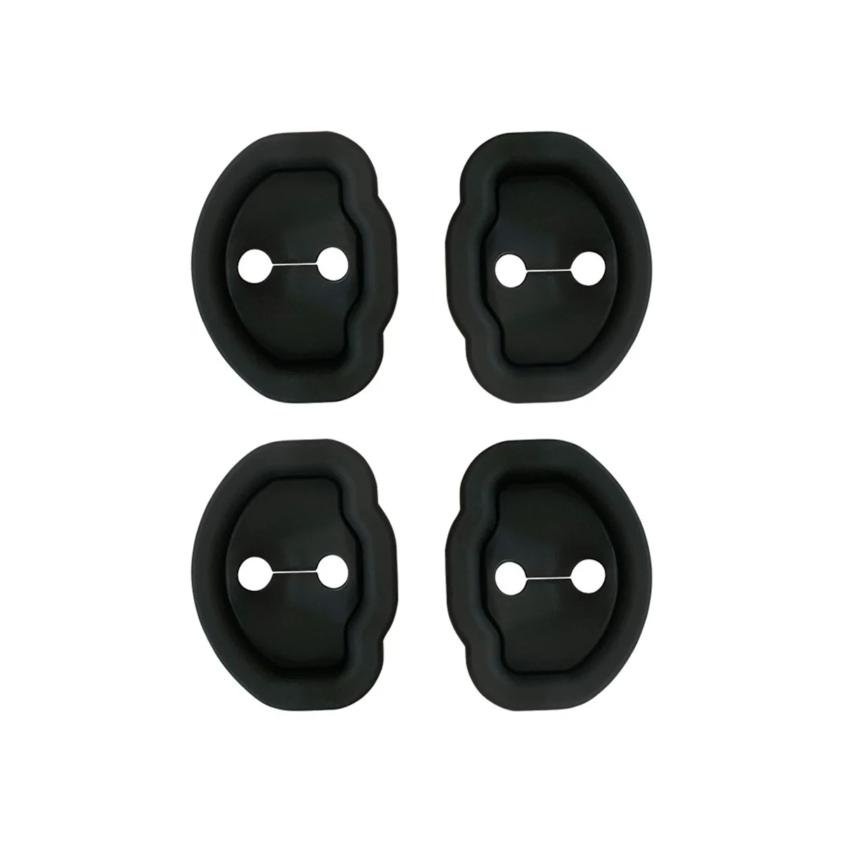 4Pcs Upgraded Durable Silicone Car Door Lock Latches Cover for Tesla Model 3 Model Y Model X/S Car Door Lock Protector