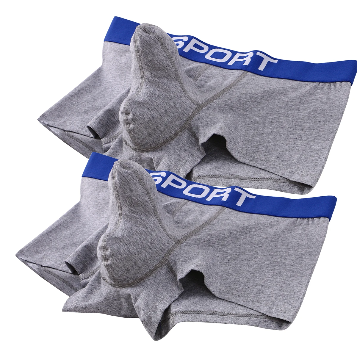 2 PCS Organic Cotton Men Boxers Shorts Man Underwear Boxer Men\'s Panties Male Elephant nose Trunks Underpants U Pouch Convex