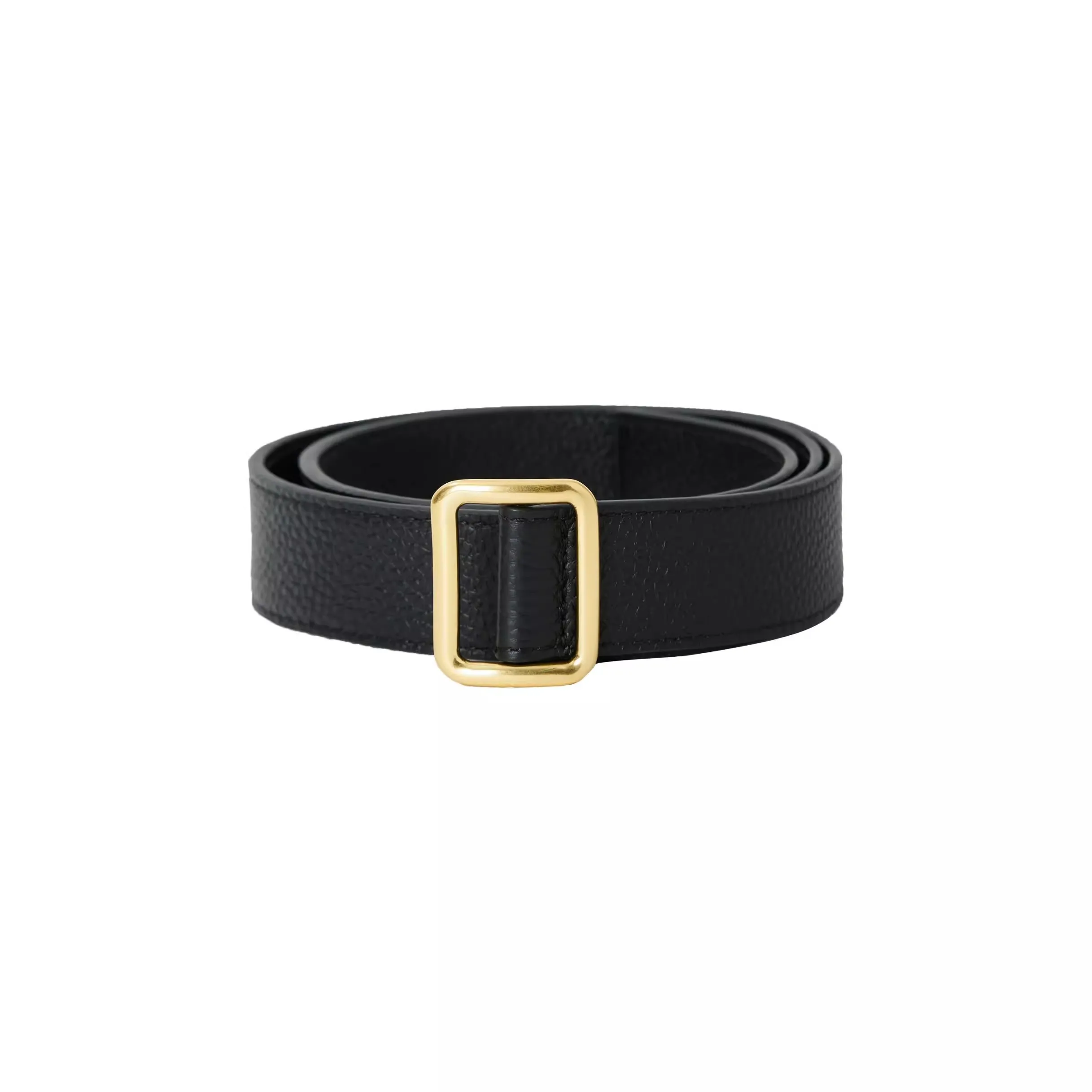 2024 New Luxury Belt Ladies Imported from France lychee Grain & Fine Grain cowhide Minimalist Stylish Square Buckle Belt