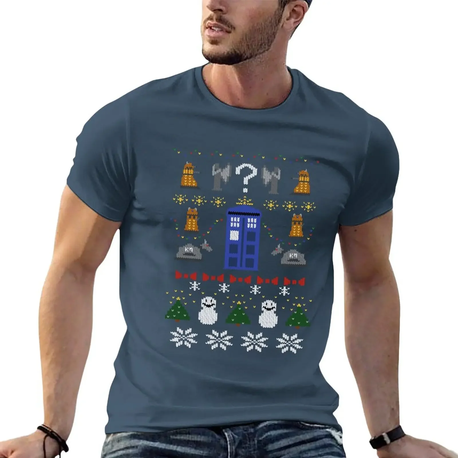 Whovian Christmas T-Shirt tees Blouse mens t shirts pack