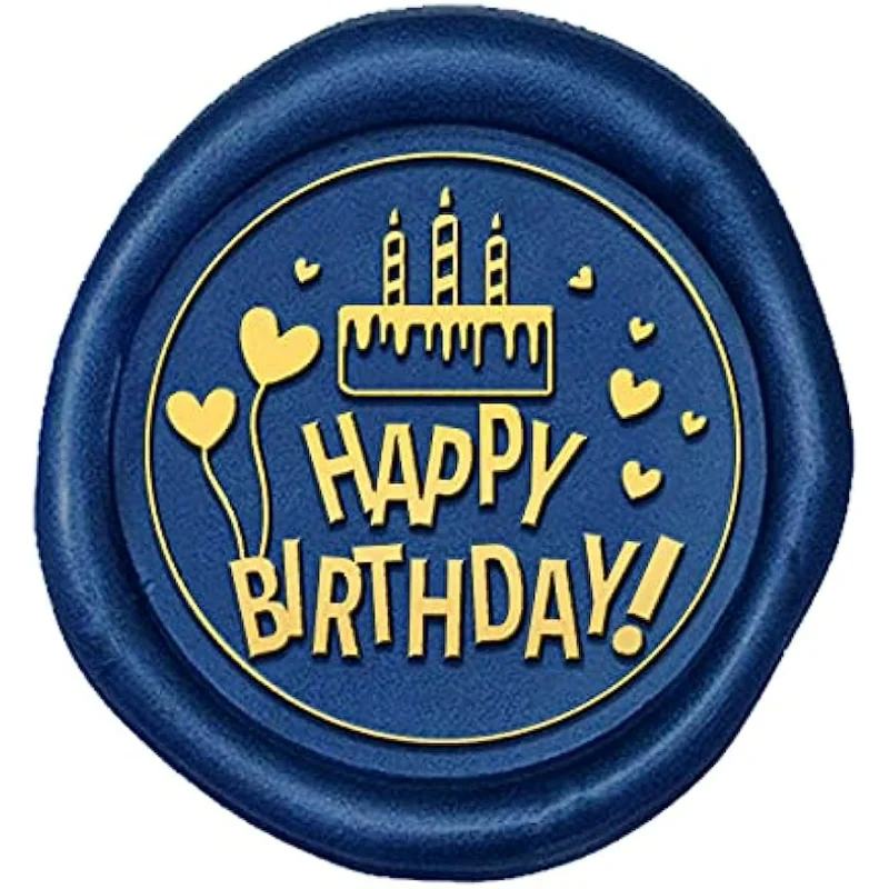 Happy Birthday Pattern Wax Seal Stamp Head 0.98\