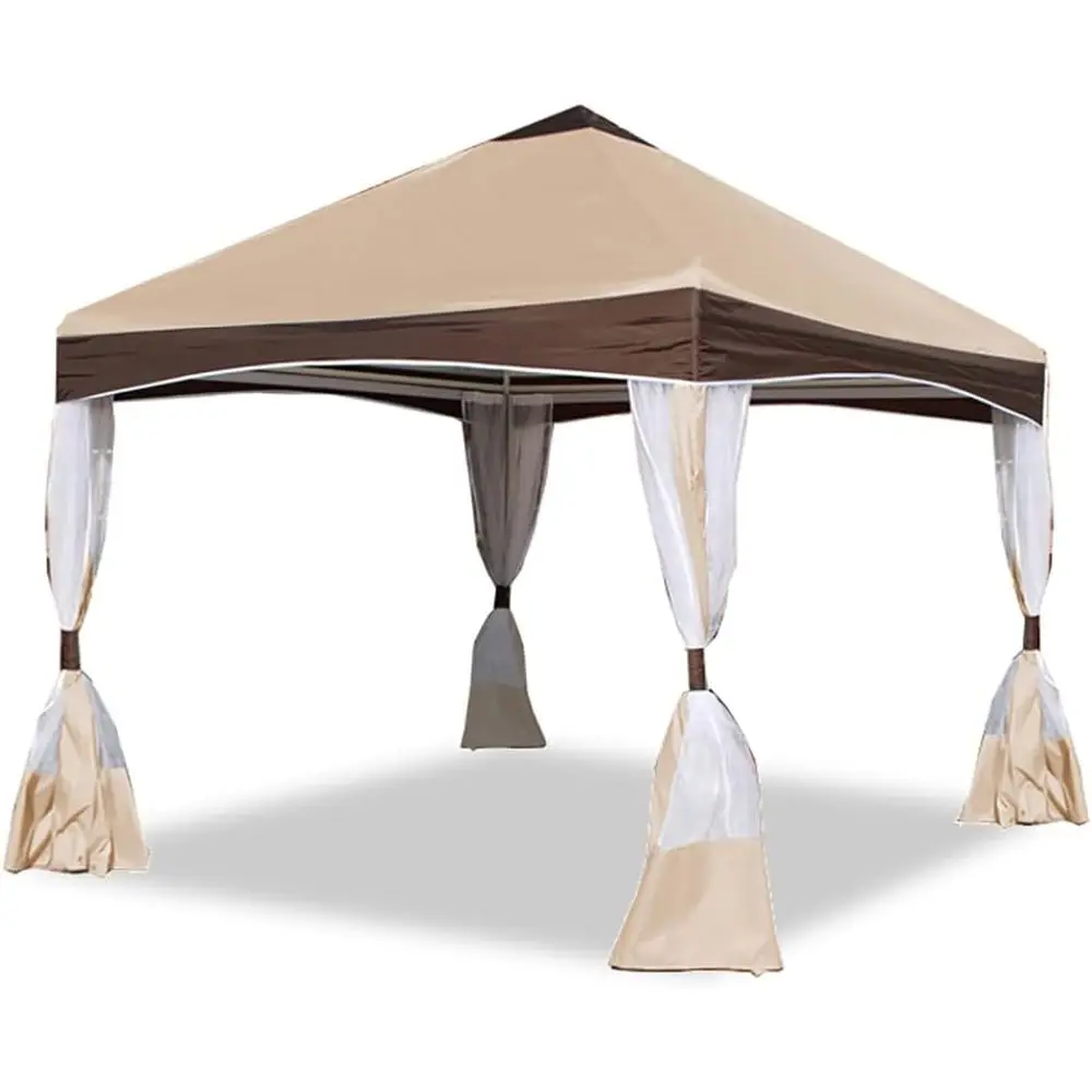 

Запасной чехол для садовой беседки 13 футов с боковыми стенками, полиэстер 300D, цвет карамельно-кремовый