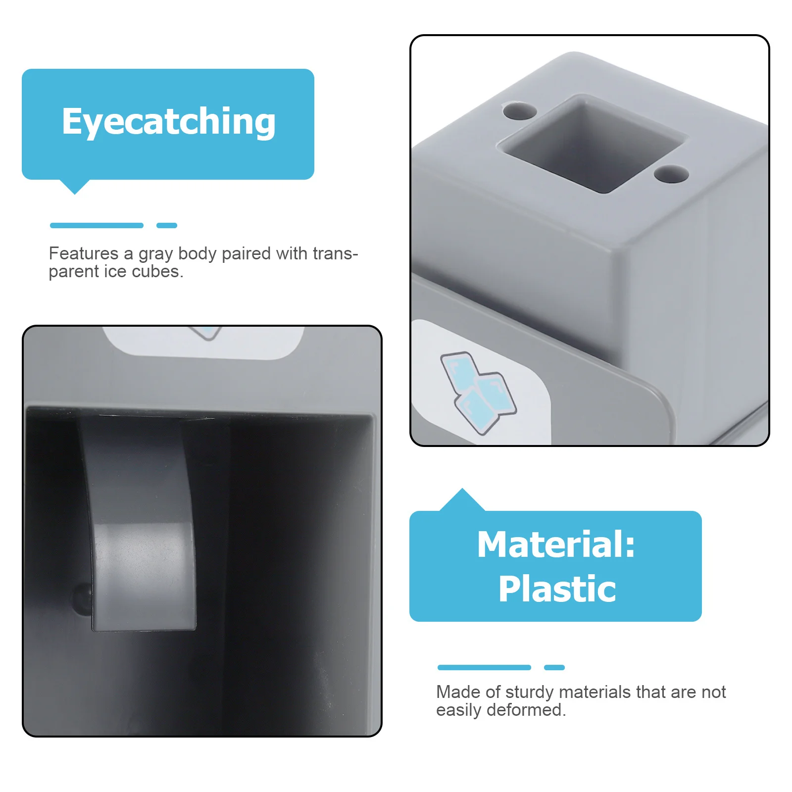 Fabbricatore di ghiaccio interattivo da cucina per bambini Design realistico con tazze di cubetti di ghiaccio trasparenti migliora il gioco fantastico