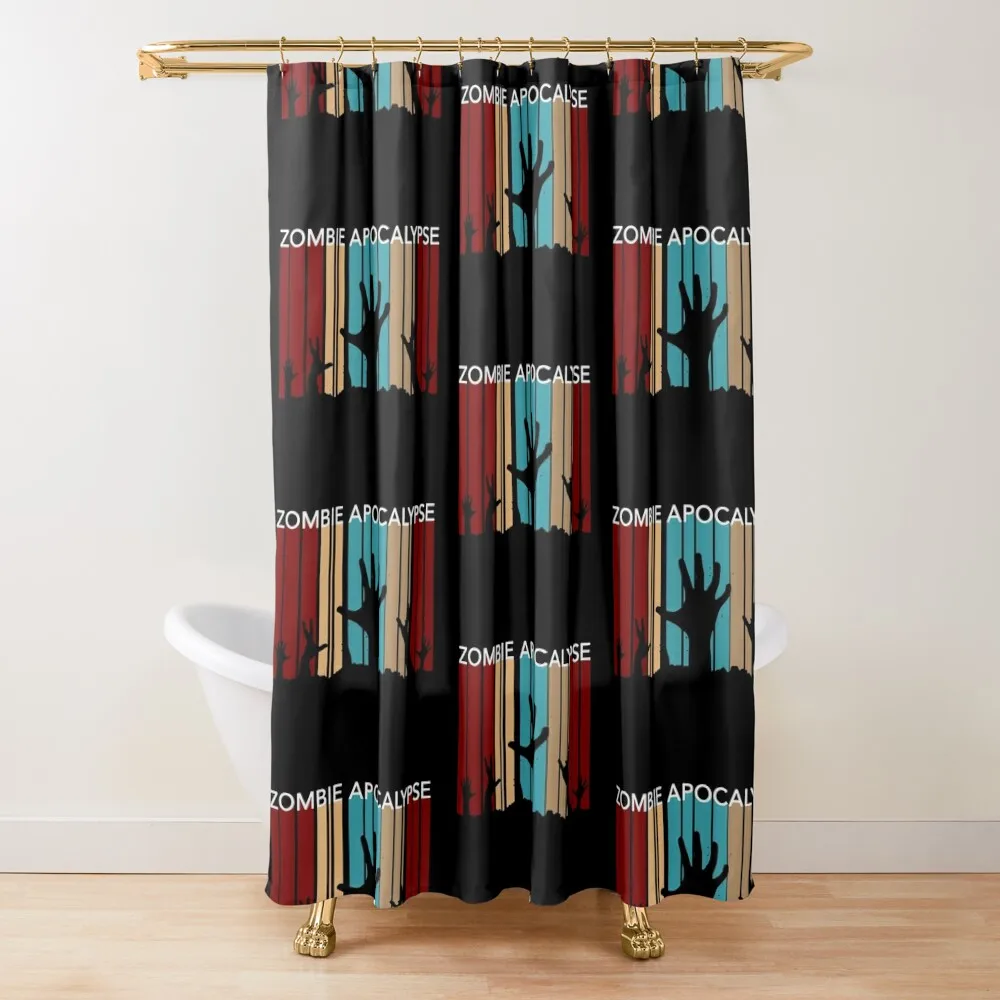 

Zombie Apocalypse Shower Curtain Cover Waterproof Bathroom Shower Toilet Accessories Bathroom For Shower Curtain