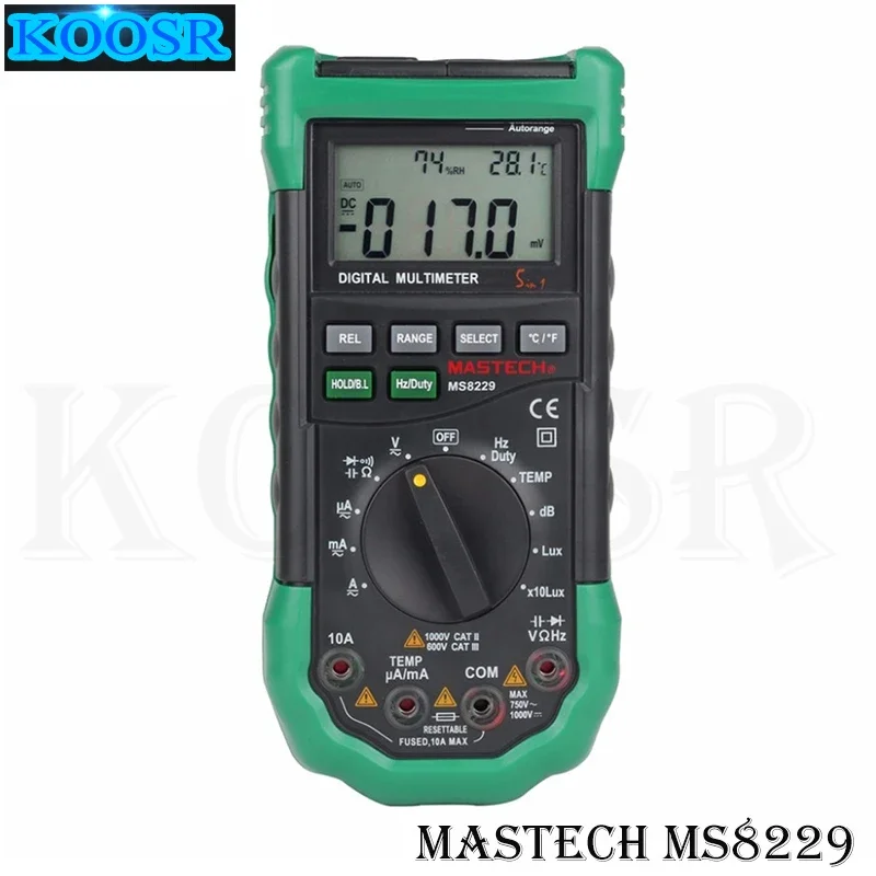 Mastech MS8229 5-in-1 Digital Multimeter im Test: Praxiserfahrung mit Messung, Licht, Lärm, Temperatur & Feuchtigkeit