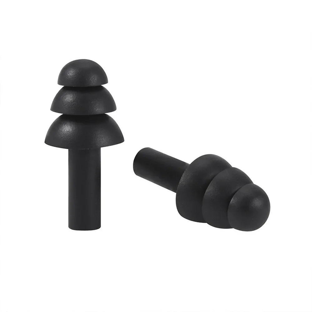 Tampões de ouvido de silicone à prova d'água, isolamento acústico, proteção auditiva, anti-ruído, plugue para dormir para viagens, redução de ruído, 20pcs