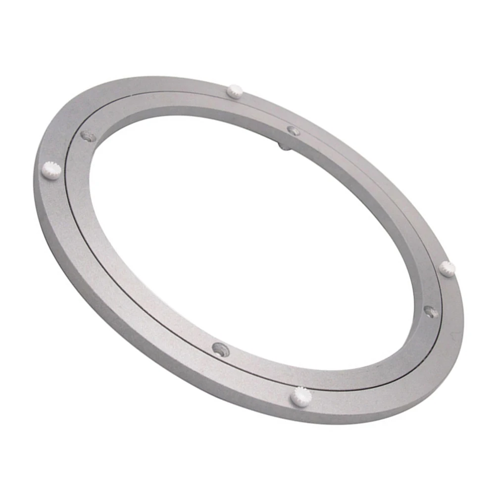 

Round Dining Table Swivel Aluminum Alloy Rotating Bearing Base 360 Degree Rotation Non Tipping Suitable for Kitchen
