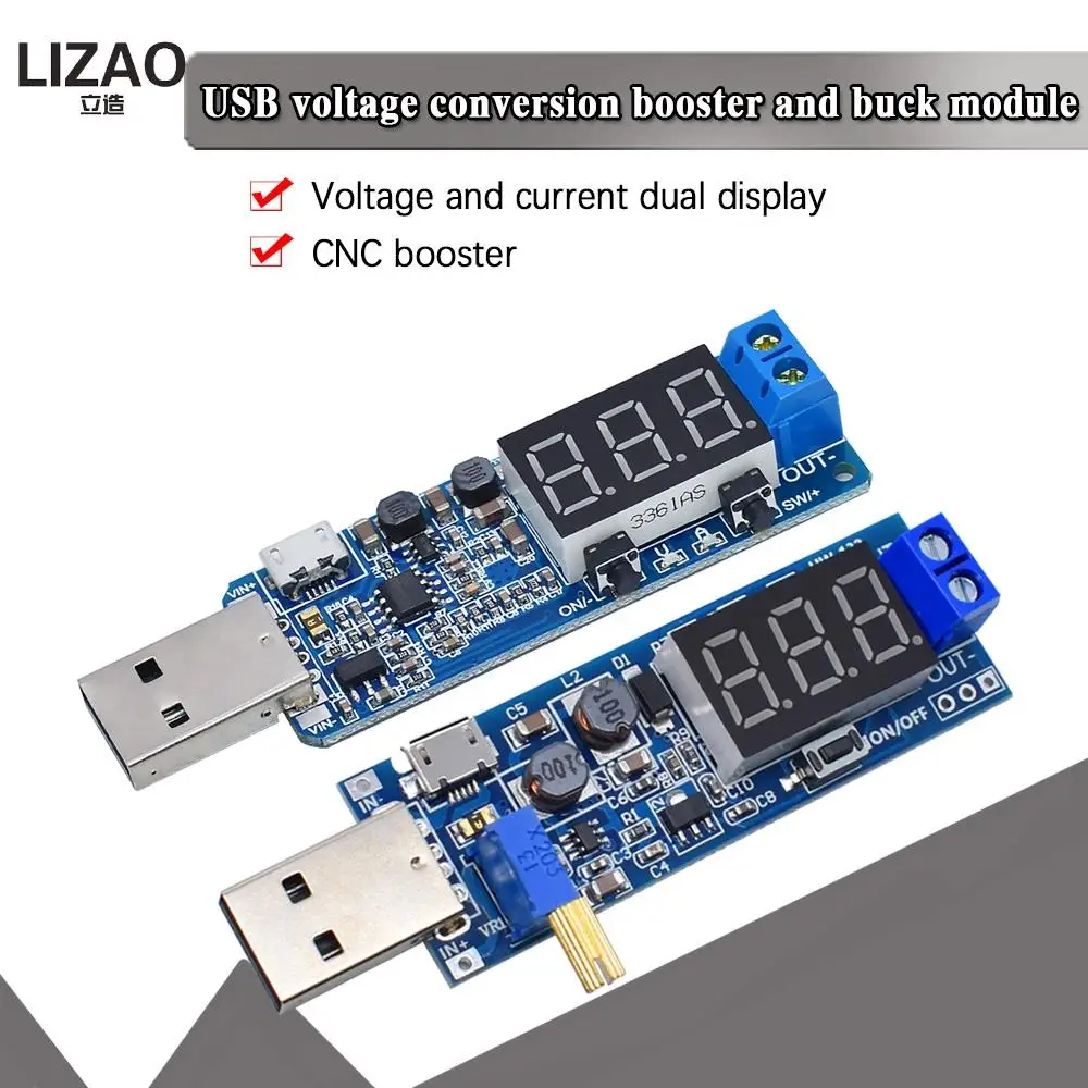 DC-DC 5V to 3.5V / 12V USB Step UP Down Power Supply Module Adjustable Boost Buck Converter Out DC 1.2V-24V XY-UPA