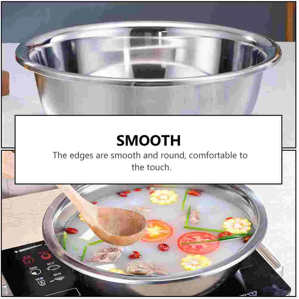 Large Round Basin Laundry Tub Food Containers with Lids Kitchen Utensil Tableware Practical Soup Bowl Baby