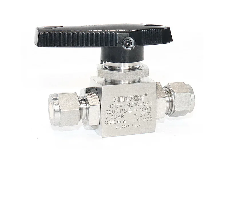 

Stainless Steel Card Sleeve High-pressure Straight Through Ball Valve with Double Card Sleeve HC-276 Ball Valve