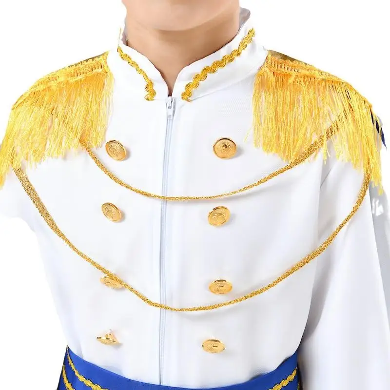 أزياء الهالوين للأطفال الملك الأمير الجنية T S Boy King أداء الزي التأثيري ملابس الرقص الاسمية