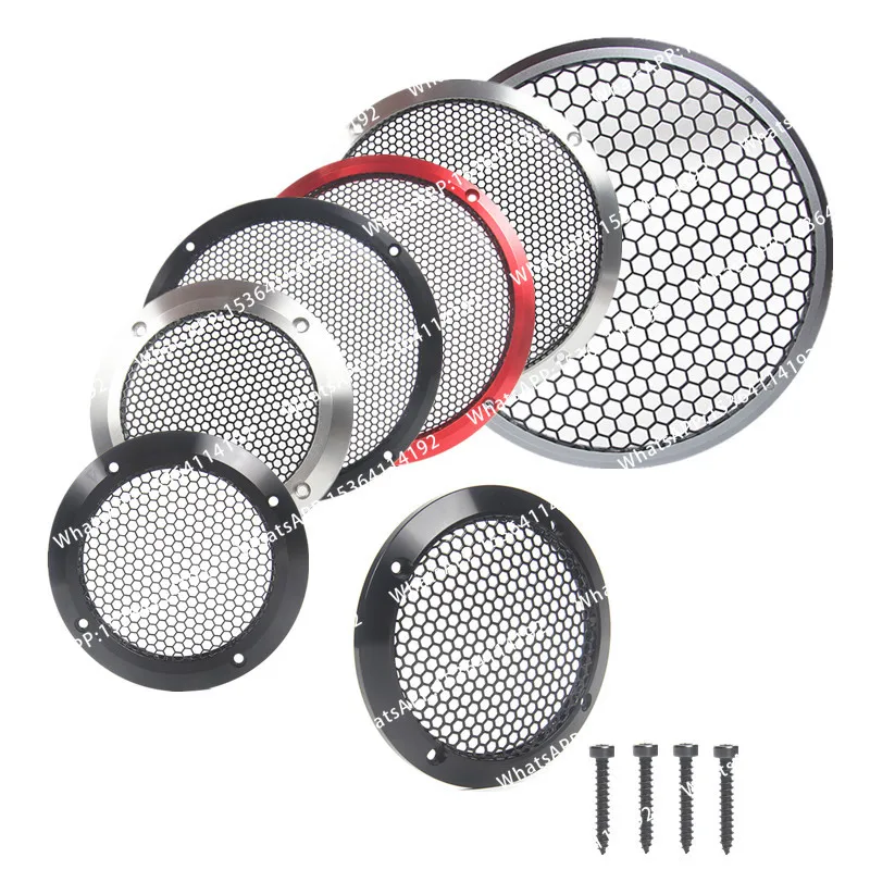 1.5/2/3/3.5/4/6 Inch Speaker Net Cover High-grade Car Home Mesh Enclosure Speakers Aluminu Frame Tweeter Metal Iron Wire Grilles