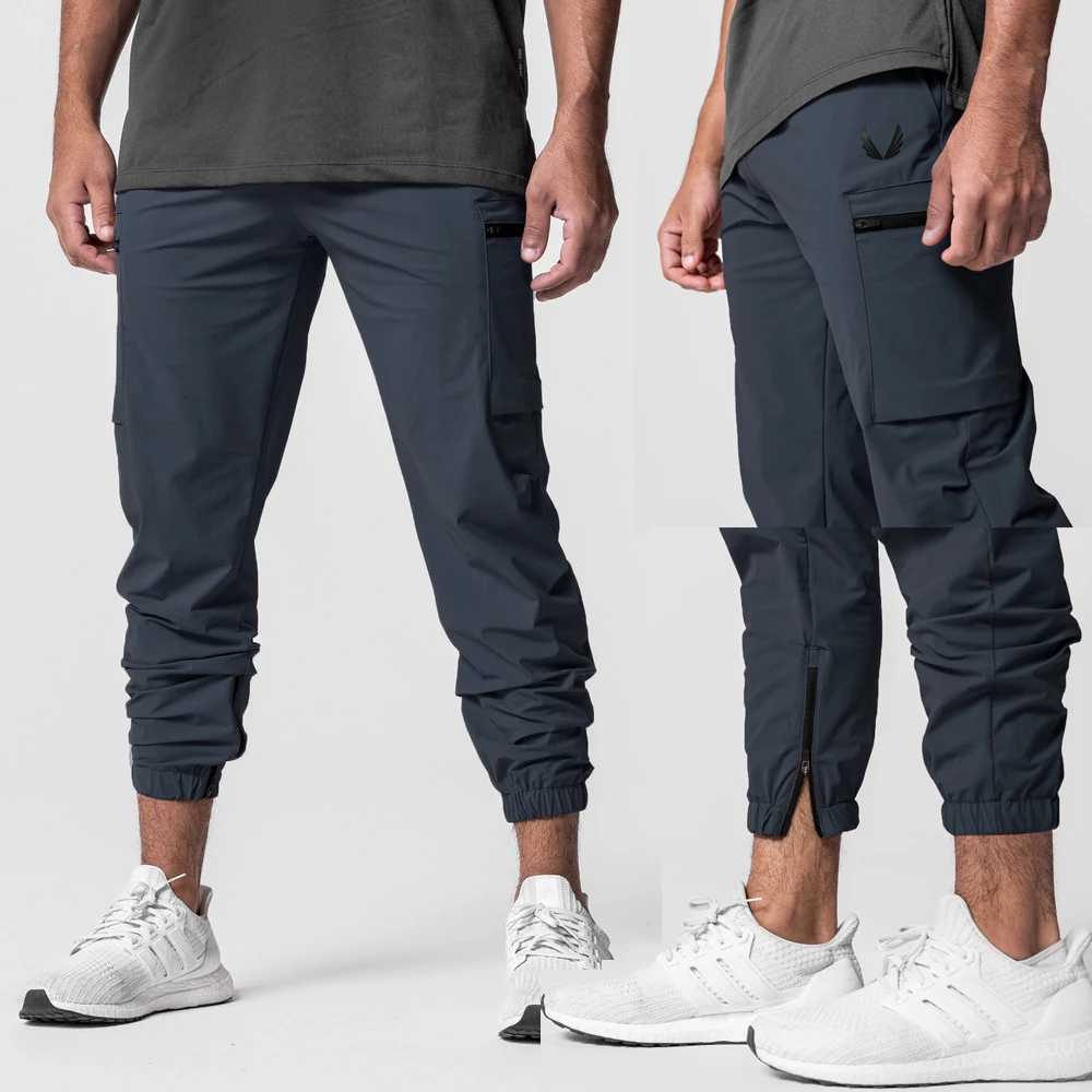 

STANDARD ZIP JOGGER Men's sweatpants Gym Sports Fitness Running Training Casual Pants Double pocket stretch Cargo Pants