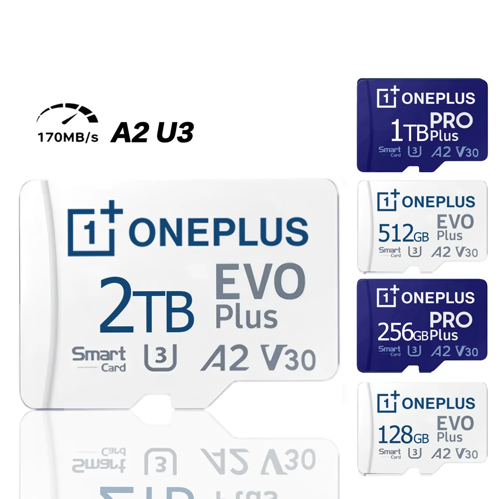OnePlus 2TB Hochgeschwindigkeits-V30 A2 4K SD-Karte 512GB 256GB Speicherkarte 1TB Micro TF SD-Adapter für Smartphone/Tablet/PC Vielseitig Einsetzbar – Detail 1