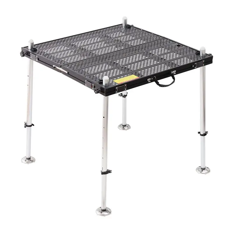 Aluminum Alloy Fishing pedestal민물좌대 Ultra Light Fishing Platform Foldable 좌대발판 Fish Sediment Freshwater 낚시좌대 Footrest낚시 플랫폼