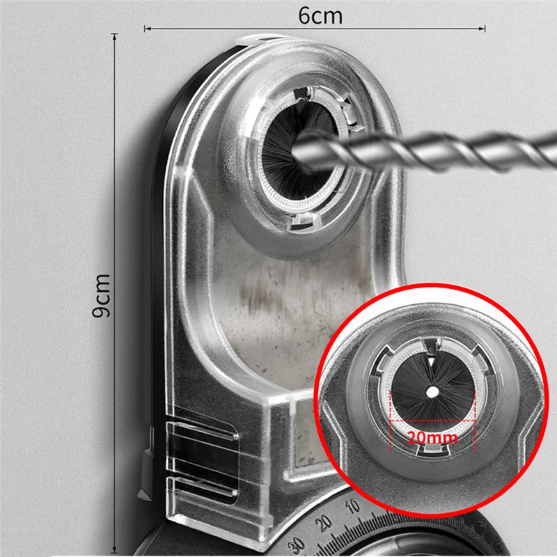 Colector de polvo de perforación eléctrica, nivel láser de 360 °, taladro de vacío de succión de pared 2 en 1, colector de polvo, Herramientas de