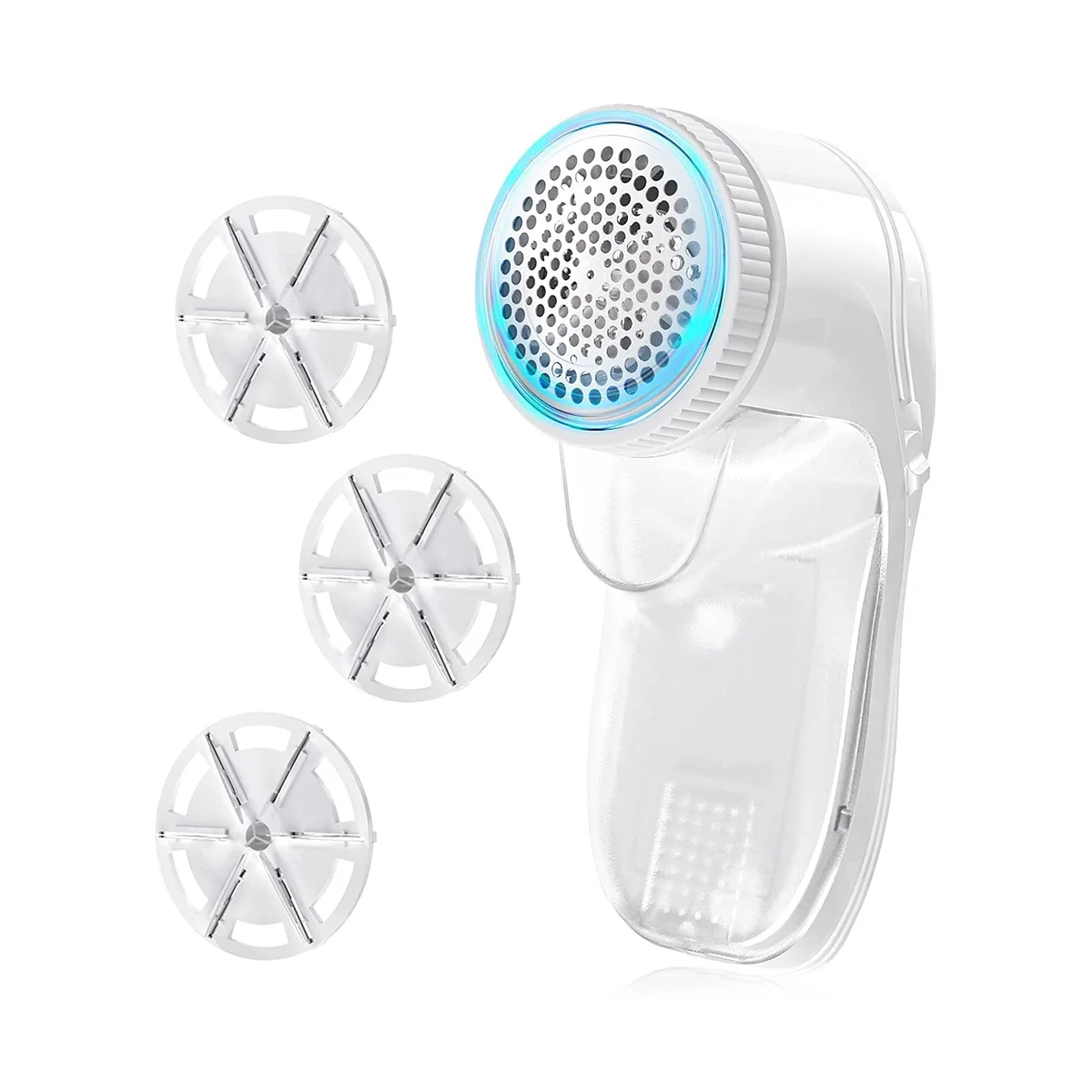 เครื่องโกนหนวดผ้า เครื่องกําจัดขนแบบพกพา เครื่องโกนหนวดทรงพลังพร้อมใบมีดพิเศษ เครื่องกําจัดขุยชาร์จ USB