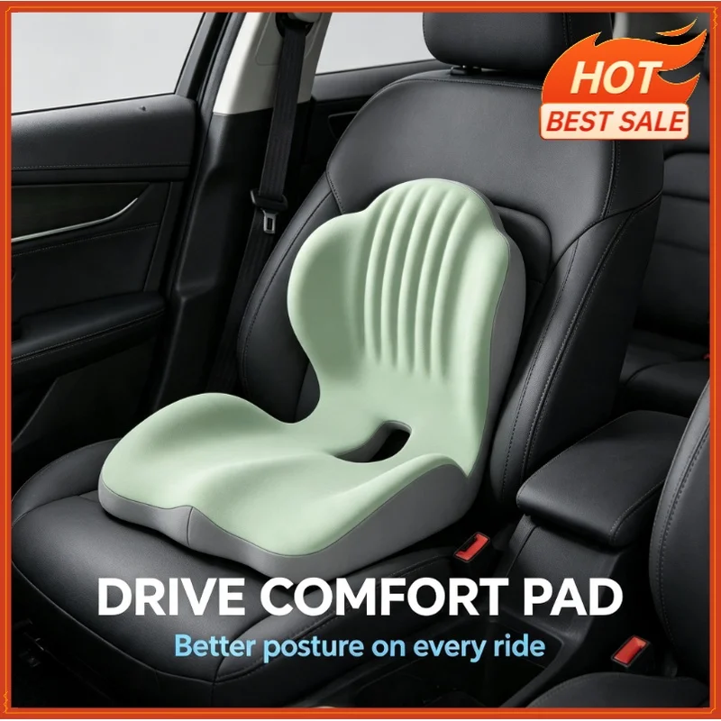 Seat Cushion for Office Chair Ergonomic Memory Foam Seat Cushion with Back Support for Stress Relief Lumbar Support Car Office