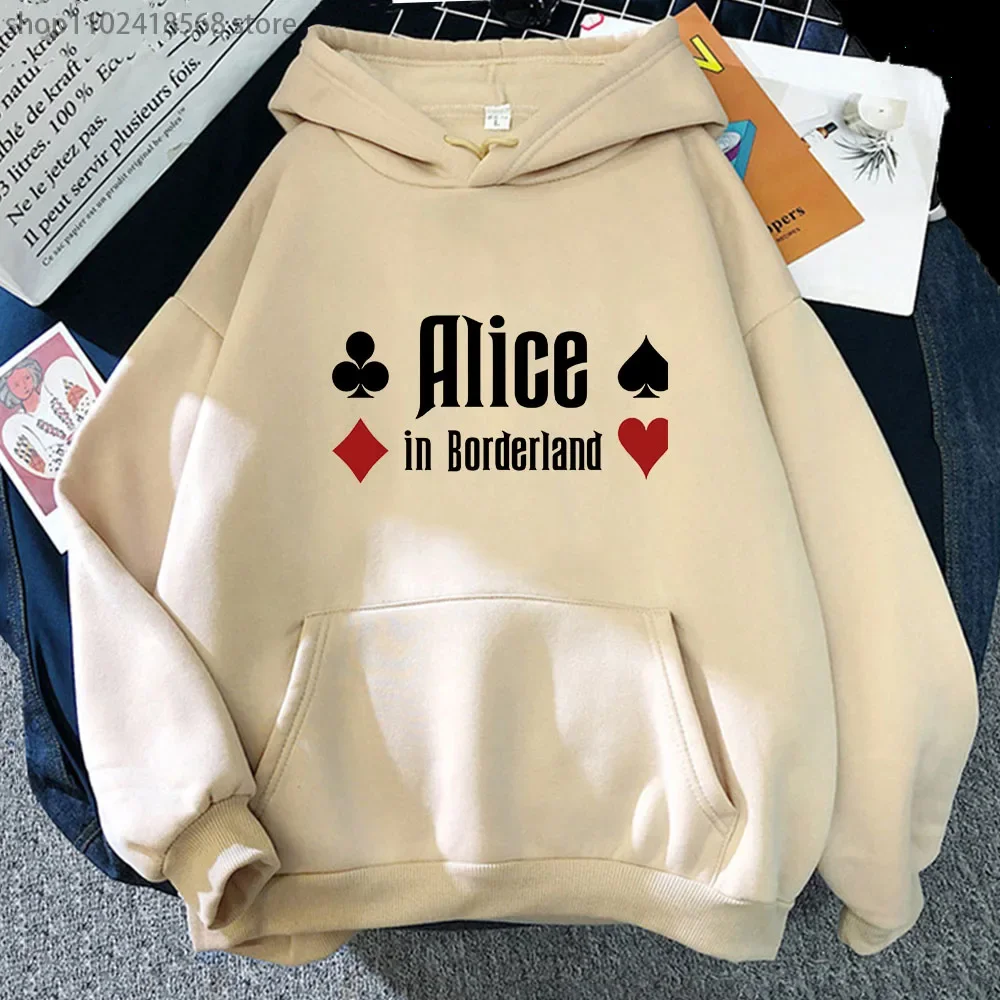 Alice In Borderland Anime Hoodie Men Couple Cartoon Sweatshirt Hip-hop Trending Aesthetic Manga Gift Winter Clothes Fashion Tops