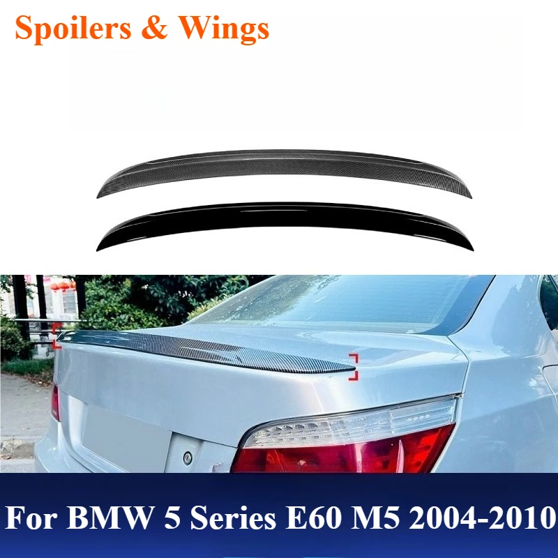 

For BMW E60 5 Series 2004–2010 PSM M5 Trunk Spoiler Roof Wing MT Front Lip Splitter Louver Body Kit Exterior Modification Trim