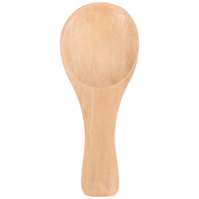 Short Handle 10 Packets Of Small Wooden Spoon, Perfect For Small Jars Of Jam, Spices, Condiments, Seasonings, Sugar, Honey, Coff