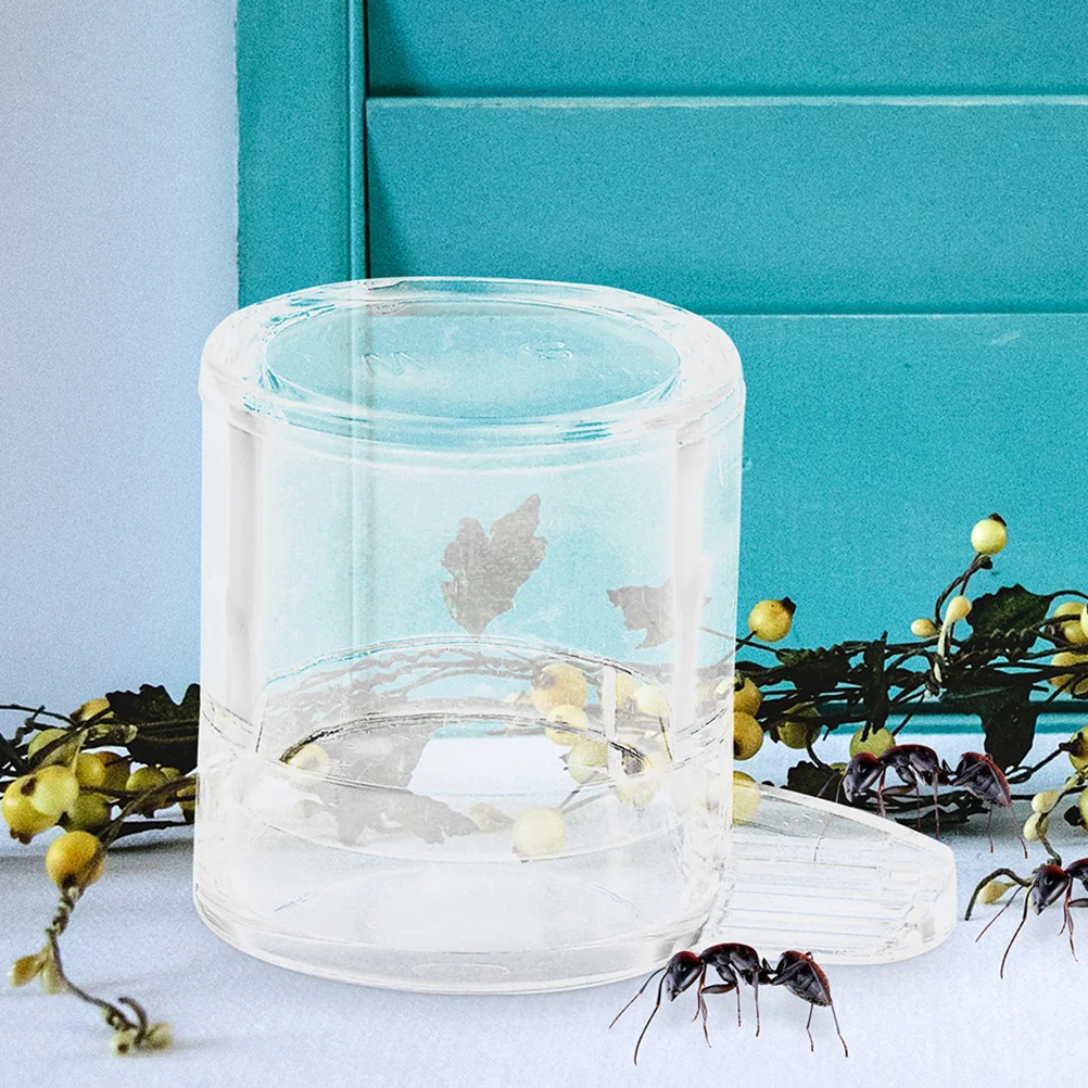 

2Pcs Pet Water Feeder Acrylic Transparent Habitat Liquid Dispenser Bowl for Farm Insect Hydration Pet Water Station