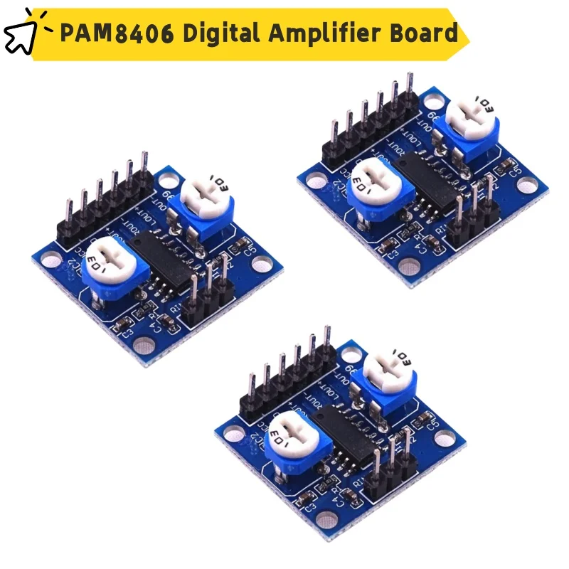 1-5 шт. PAM8406 плата цифрового усилителя с потенциометром громкости 5Wx2 стерео M70