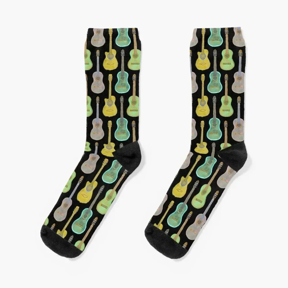 Guitar Painting Socks compression tennis Socks Female Men's