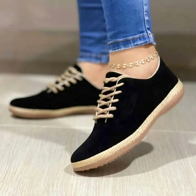 2023 New Women Casual Sneakers Women Large Size Round Toe Thick Sole Sports Shoes Ladies Sneakers Fashion Flats Zapatos De Mujer