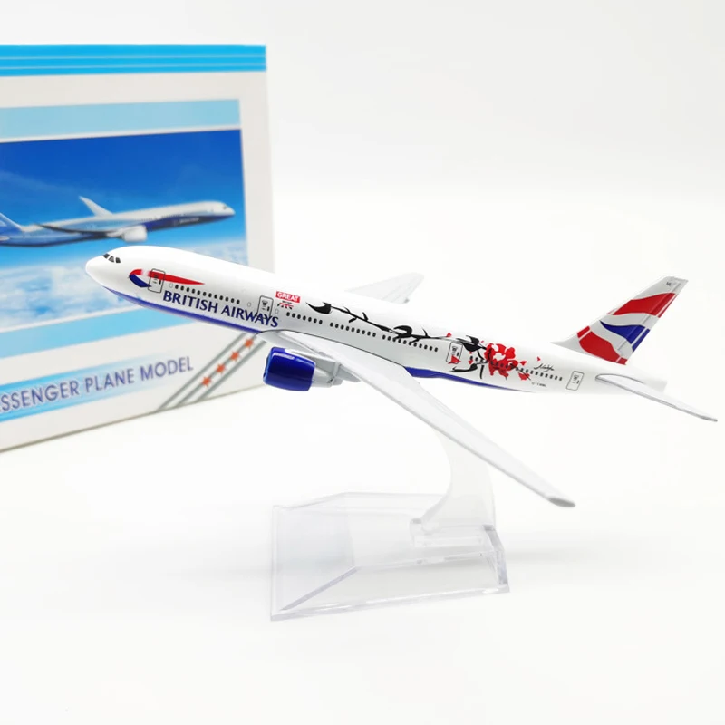 

B777 1/400 Scale 16CM Diecast Alloy Aircraft BRITISH AIRWAYS Passenger Plane Model Airplane Display Kids Toys for Collection