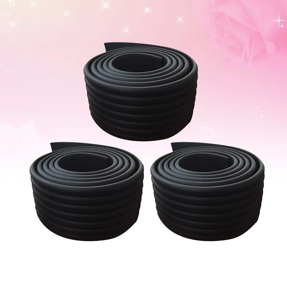 

3 шт., толстая защита для детского стола, угловая защита, W-образная защитная подушка, бампер для предотвращения столкновений, черная W-образная защита для стола