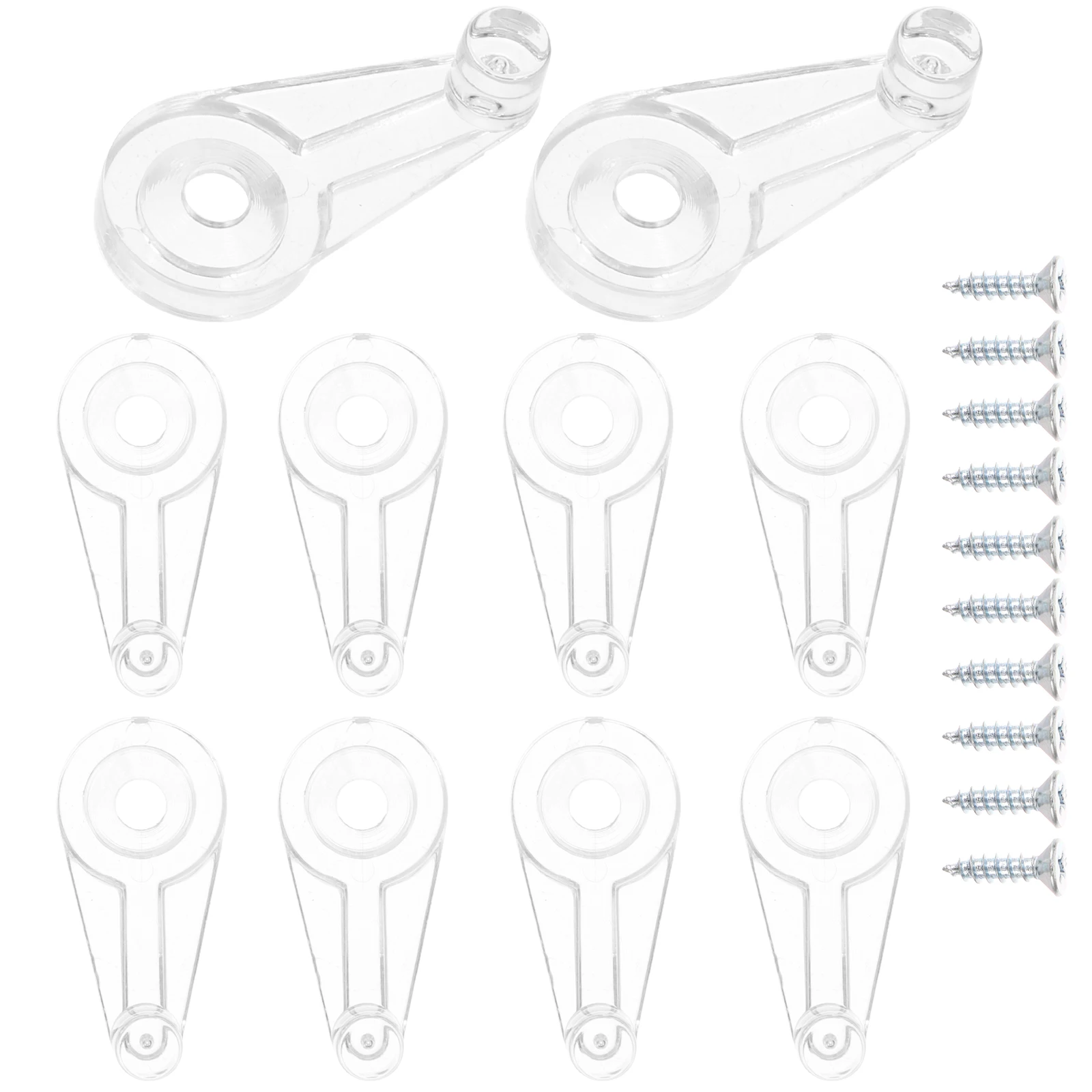 

100 Pcs Glass Door Retainer Clips Plastic Mirror Clips Cabinet Glass Holders Door Fasteners