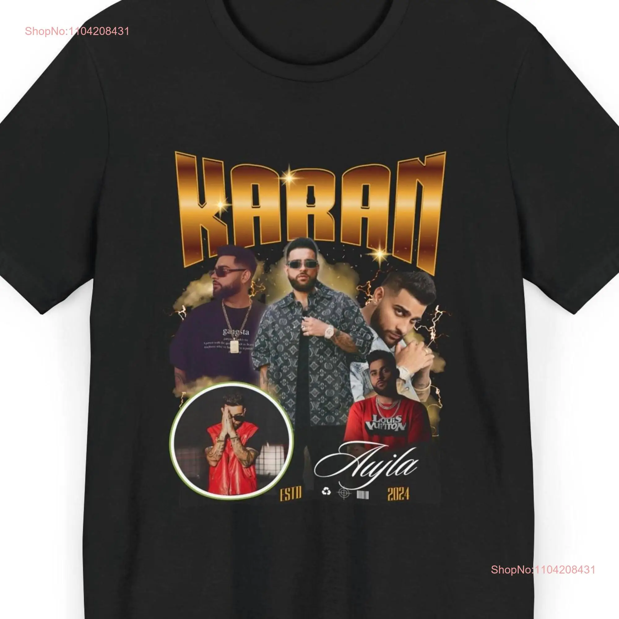 Karan Aujla l Canadian Singer Punjabi Viral Indian South Asian Desi T Shirt Jersey long or short sleeves