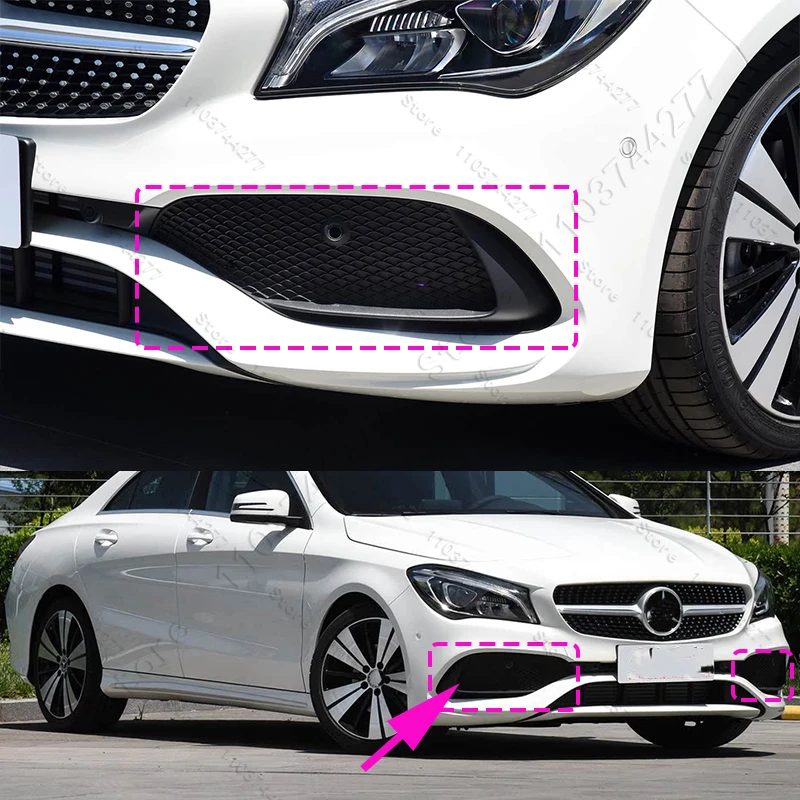 

Для 2016-2019 W117 Mercedes Benz CLA180 CLA200 CLA220 CLA250 Решетка переднего бампера Противотуманная фара Крышка рамы 1178857500 1178857600